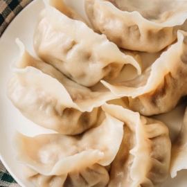 Water boiled Chinese dumplings