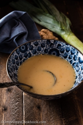 Chinese Chicken Stock From Leftover Bones - This recipe shares the secrets to making the richest Chinese chicken stock at the lowest cost. | omnivorescookbook.com