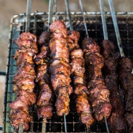 Xinjiang Lamb Skewer (新疆烤串, chuar) - The real-deal recipe that helps you cook exactly the way Chinese street vendors do. Learn the best practices of choosing cuts, making the marinade, and grilling over charcoal.