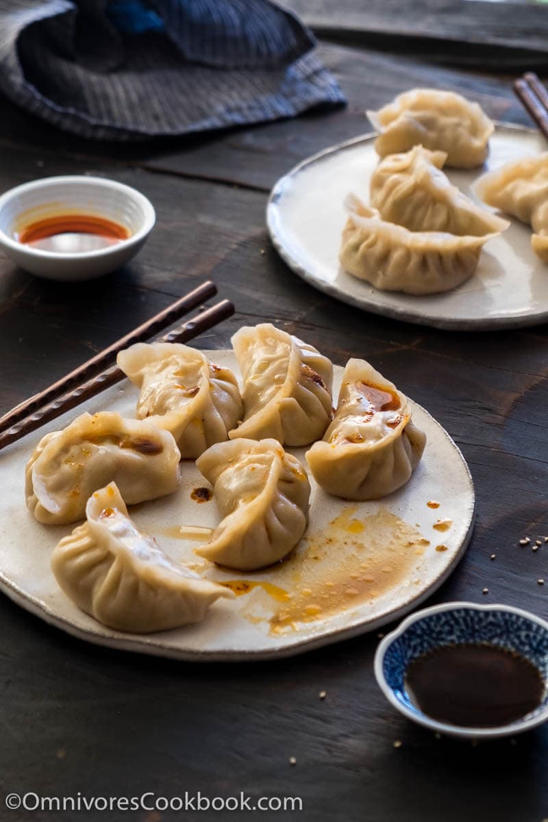 My mom’s secret recipe for creating the best pork dumplings. The dumplings are juicy, tender and taste so good even without any dipping sauce!