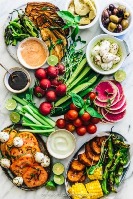 The Ultimate Crudité Platter Guide | Vegetable Platter | Display | Ideas | Party | Dip | Raw | Grilled | Roasted | Vegetables | Gluten Free