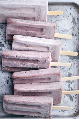 Creamy Red Bean Popsicles | Asian | Chinese | Sweets | Dessert | Healthy | Three Ingredient | Easy |