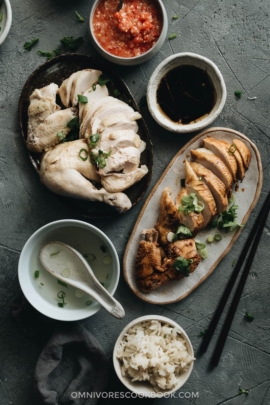 Homemade Hainanese Chicken Rice