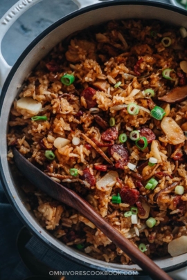 Asian-style sticking rice dressing