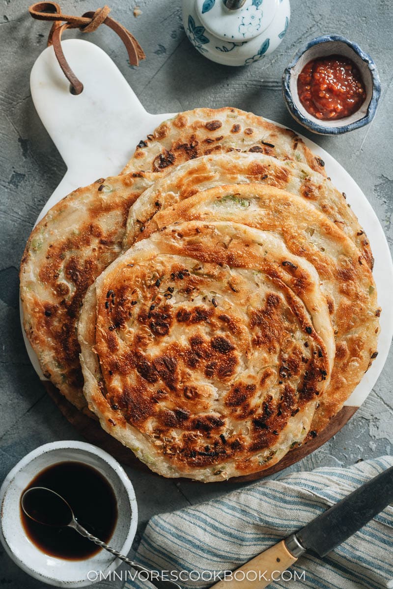 Restaurant-style scallion pancakes