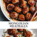 Tired of your usual meatball recipe? Try these Mongolian meatballs in a sweet, savory sauce that makes a quick and super-satisfying meal!