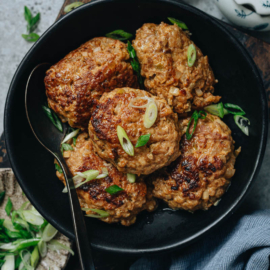 Steamed lion’s head meatballs