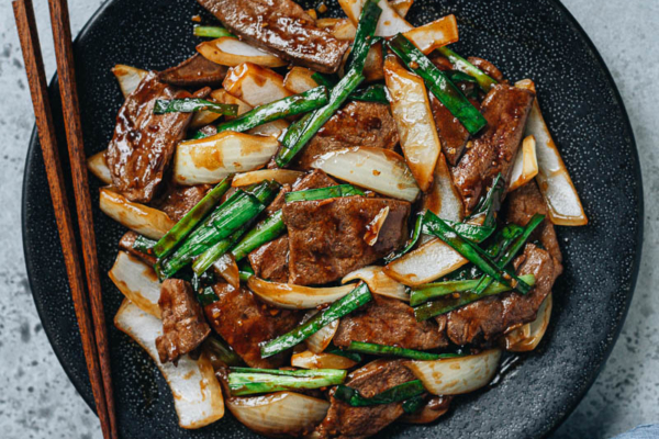 Homemade pork liver stir fry