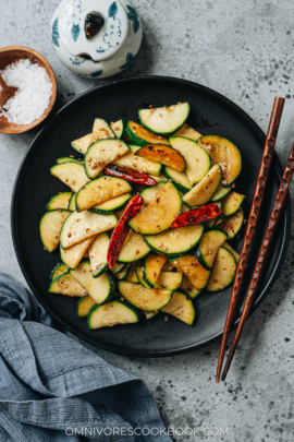 Chinese-style zucchini stir fry